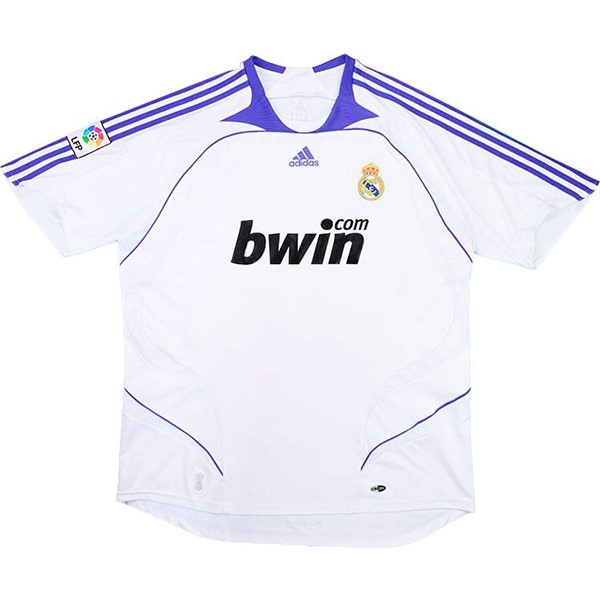 Camiseta Real Madrid 1ª Retro 2007 2008 Blanco